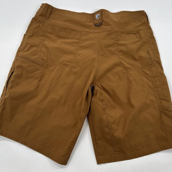 Kuhl Hiking Shorts Mens 40 Brown Outdoor Cargo Zip Pockets Stretch Nylon 108846 - Picture 4 of 12